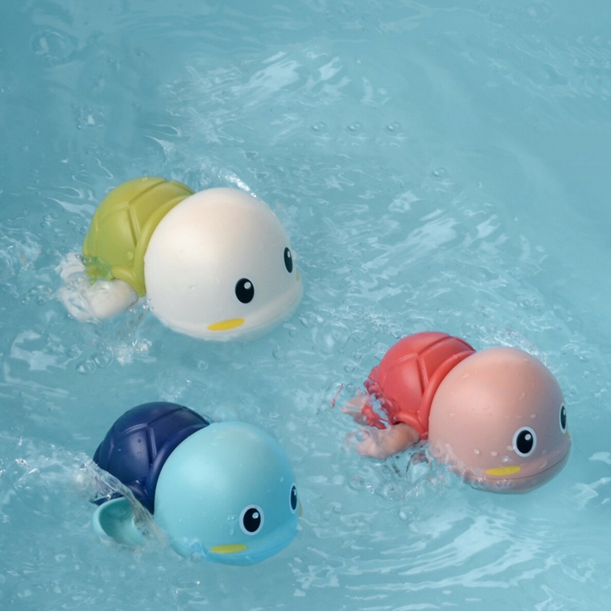 Woopie vėžliukas, plaukiojantis prisukamas vonios žaislas, mėlynas 2 Woopie vėžliukas, plaukiojantis prisukamas vonios žaislas, mėlynas 2