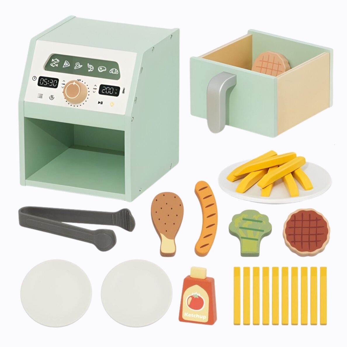 TOOKY TOY Medinė oro gruzdintuvė Oro gruzdintuvė 7