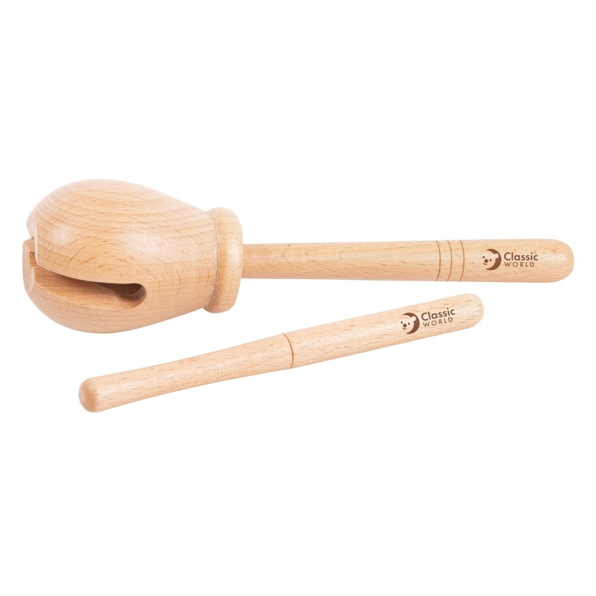 CLASSIC WORLD EDU Medinis muzikos instrumentas medinis blokelis ritmui 2 vnt. 1