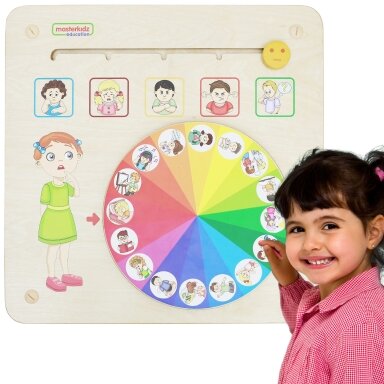 MASTERKIDZ edukacinė lenta emocijų mokymuisi, emocijų valdymui Montessori