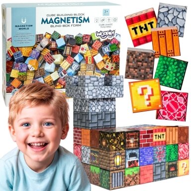WOOPIE magnetiniai konstravimo blokeliai 3D kubeliai edukacinis rinkinys 63 vnt. WOOPIE magnetiniai konstravimo blokeliai 3D kubeliai edukacinis rinkinys 63 vnt.