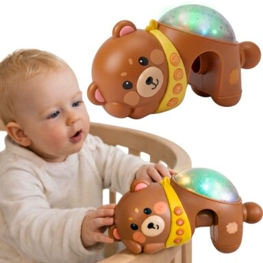 WOOPIE BABY žvaigždžių projektorius – naktinė lemputė vaikams Meškiukas