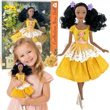 WOOPIE ROYAL lėlė Emi 32 cm madinga apranga ir gražūs juodi plaukai