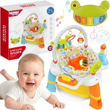 WOOPIE BABY Interaktyvus veiklos centras su pasukama sėdyne 12m+