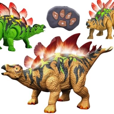 Woopie nuotoliniu būdu valdomas dinozauras RC Stegozauras su šviesa ir garsu