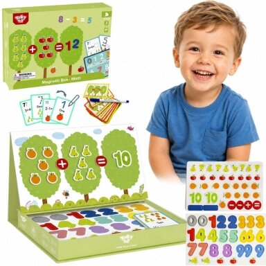 TOOKY TOY medinis magnetinis Montessori dėlionės žaidimas vaikams