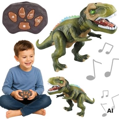 Nuotoliniu būdu valdomas dinozauras WOOPIE RC roboto T-Rex