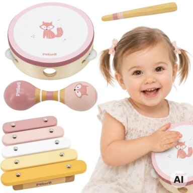 VIGA PolarB rožinis muzikos instrumentų rinkinys