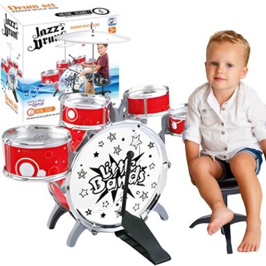 WOOPIE edukacinis būgnų rinkinys vaikams muzikos mokymuisi