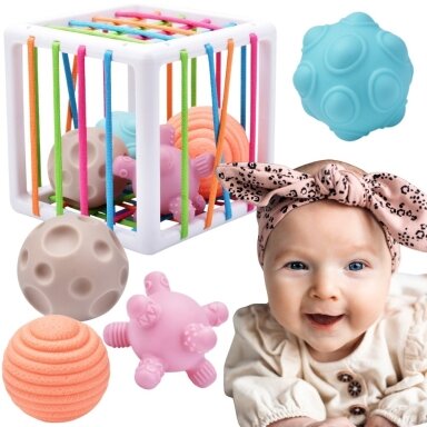 WOOPIE BABY Lankstus sensorinis kubo formos rūšiuotuvas