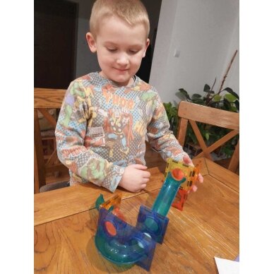 WOOPIE magnetiniai blokeliai kamuoliuko trasai su šviesa 49 vnt. 11 WOOPIE magnetiniai blokeliai kamuoliuko trasai su šviesa 49 vnt. 11