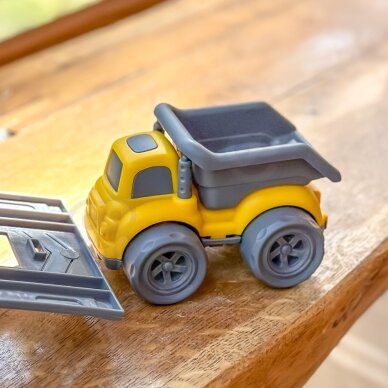 WOOPIE 3-in-1 rinkinys statybinės transporto priemonės šiukšliavežis betono maišyklė savivartis 4 WOOPIE 3-in-1 rinkinys statybinės transporto priemonės šiukšliavežis betono maišyklė savivartis 4