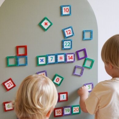 WOOPIE 3D magnetiniai blokai skaičių mokymuisi 70 vnt. 1