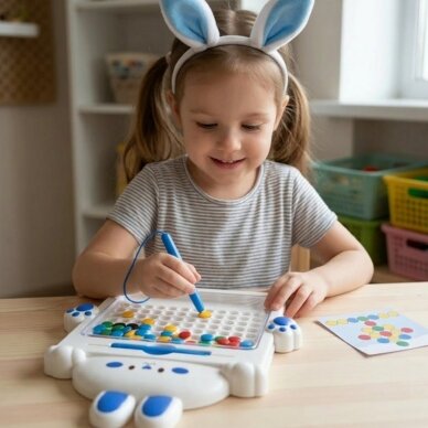 WOOPIE Magnetinė lenta vaikams Montessori MagPad Triušis 2
