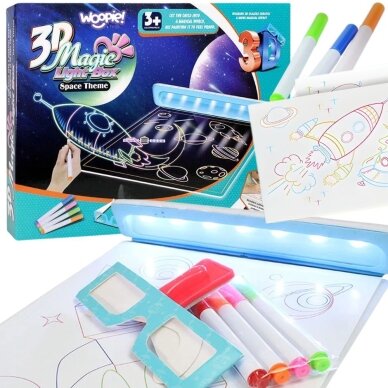 WOOPIE stebuklinga 3D LED piešimo lenta