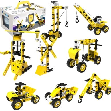 WOOPIE Transporto priemonės 8-in-1 konstruktorius STEAM kaladėlės 10 WOOPIE Transporto priemonės 8-in-1 konstruktorius STEAM kaladėlės 10