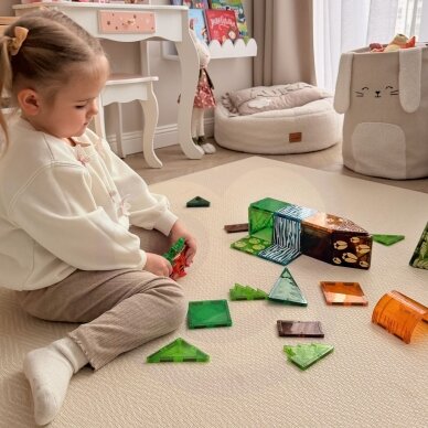 WOOPIE magnetiniai konstrukciniai blokeliai 3D edukacinis rinkinys Džiunglių gyvūnai 45 vnt. 2 WOOPIE magnetiniai konstrukciniai blokeliai 3D edukacinis rinkinys Džiunglių gyvūnai 45 vnt. 2