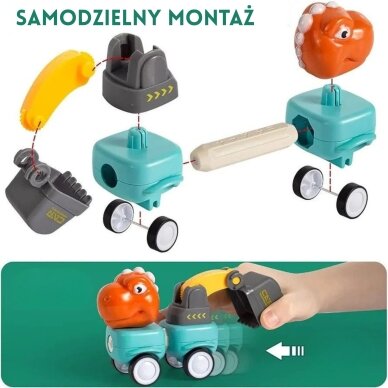 WOOPIE magnetiniai konstravimo blokeliai Dinozaurai 84 vnt. 10
