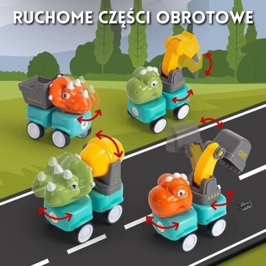 WOOPIE magnetiniai konstravimo blokeliai Dinozaurai 84 vnt. 8