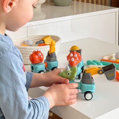 WOOPIE magnetiniai konstravimo blokeliai Dinozaurai 84 vnt. 5