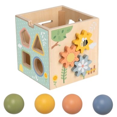 TOOKY TOY medinė edukacinė kubo formos dėlionė su spyruokle 5-in-1 9 TOOKY TOY medinė edukacinė kubo formos dėlionė su spyruokle 5-in-1 9