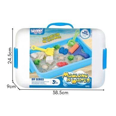 WOOPIE kinetinis smėlis „Magic for Water“ 18 dalių rinkinys su lagaminėliu 12 WOOPIE kinetinis smėlis „Magic for Water“ 18 dalių rinkinys su lagaminėliu 12