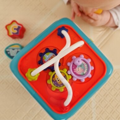 WOOPIE BABY Interaktyvus sensorinis kubas edukacinis Montessori rūšiuotuvas 6-in-1 1 WOOPIE BABY Interaktyvus sensorinis kubas edukacinis Montessori rūšiuotuvas 6-in-1 1