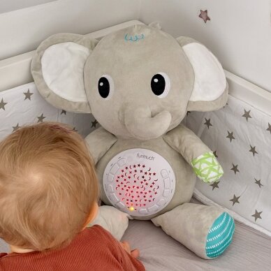 WOOPIE BABY drambliuko minkštas žaislas su projektoriumi ir raminančiais garsais 12 melodijų 4 WOOPIE BABY drambliuko minkštas žaislas su projektoriumi ir raminančiais garsais 12 melodijų 4