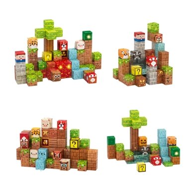 WOOPIE Magnetinės statybinės kaladėlės Forest 75 vnt. 2