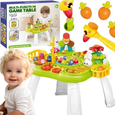 WOOPIE BABY Interaktyvus edukacinis staliukas 2 in 1 žaidimas Žvejyba Plaktukas Rūšiuoklis Garsas Šviesa WOOPIE BABY Interaktyvus edukacinis staliukas 2 in 1 žaidimas Žvejyba Plaktukas Rūšiuoklis Garsas Šviesa
