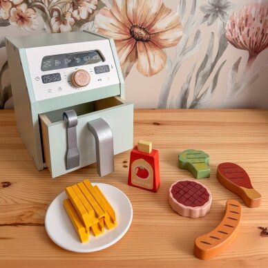 TOOKY TOY Medinė oro gruzdintuvė Oro gruzdintuvė 2 TOOKY TOY Medinė oro gruzdintuvė Oro gruzdintuvė 2