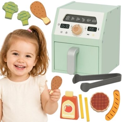 TOOKY TOY Medinė oro gruzdintuvė Oro gruzdintuvė TOOKY TOY Medinė oro gruzdintuvė Oro gruzdintuvė