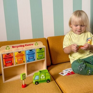 TOOKY TOY Medinis perdirbimo centras – edukacinis rūšiavimo žaislas 3