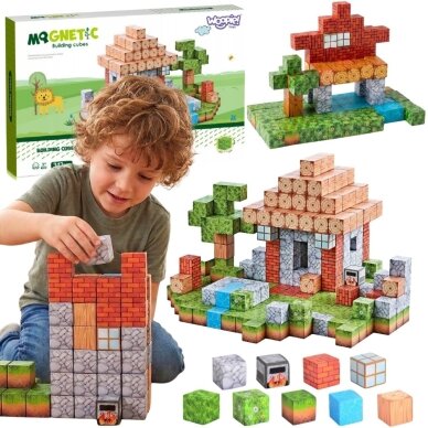 WOOPIE magnetinės konstrukcinės kaladėlės World of Blocks 108 vnt. WOOPIE magnetinės konstrukcinės kaladėlės World of Blocks 108 vnt.