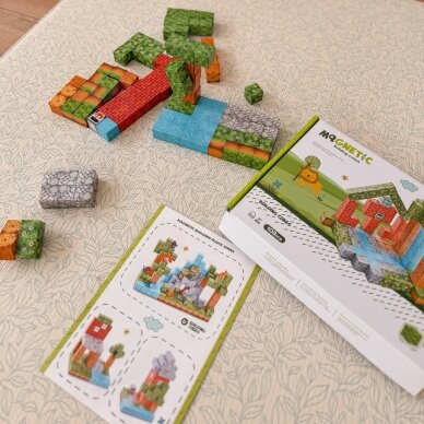 WOOPIE magnetinės konstrukcinės kaladėlės World of Blocks 108 vnt. 6