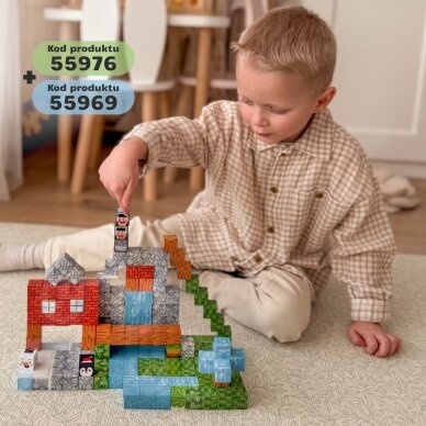 WOOPIE Magnetiniai konstravimo blokeliai Winter World of Blocks 1