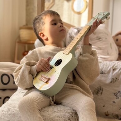 CLASSIC WORLD medinė ukulelė gitara vaikams mėlyna 1 CLASSIC WORLD medinė ukulelė gitara vaikams mėlyna 1