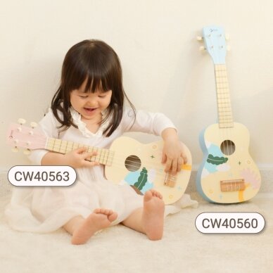 CLASSIC WORLD medinė ukulelė gitara vaikams mėlyna 7 CLASSIC WORLD medinė ukulelė gitara vaikams mėlyna 7