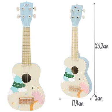 CLASSIC WORLD medinė ukulelė gitara vaikams mėlyna 10 CLASSIC WORLD medinė ukulelė gitara vaikams mėlyna 10