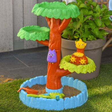 WOOPIE 2in1 vandens stalas / smėlio dėžė Happy Tree, 8 priedai 5