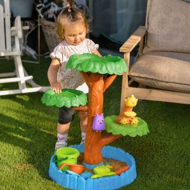 WOOPIE 2in1 vandens stalas / smėlio dėžė Happy Tree, 8 priedai 4 WOOPIE 2in1 vandens stalas / smėlio dėžė Happy Tree, 8 priedai 4