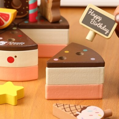 CLASSIC WORLD Medinis gimtadienio TORTAS PJAUSTYMUI 19 vnt. 5