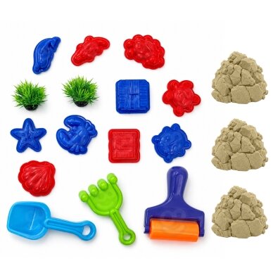 WOOPIE kinetinis smėlis „Magic for Water“ 18 dalių rinkinys su lagaminėliu 10 WOOPIE kinetinis smėlis „Magic for Water“ 18 dalių rinkinys su lagaminėliu 10