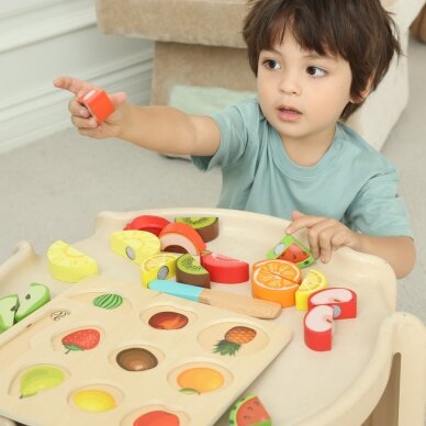 CLASSIC WORLD Montessori vaisių pjaustymo rinkinys su lipukais 20 vnt. 2 CLASSIC WORLD Montessori vaisių pjaustymo rinkinys su lipukais 20 vnt. 2