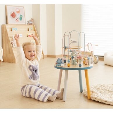 VIGA PolarB medinis edukacinis stalas su manipuliacinėmis veiklomis Montessori susipynimas 3