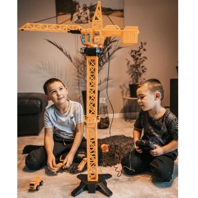 WOOPIE nuotoliniu būdu valdomas kranas 103cm R/C sunkvežimis ekskavatorius + 4 priedai 1 WOOPIE nuotoliniu būdu valdomas kranas 103cm R/C sunkvežimis ekskavatorius + 4 priedai 1