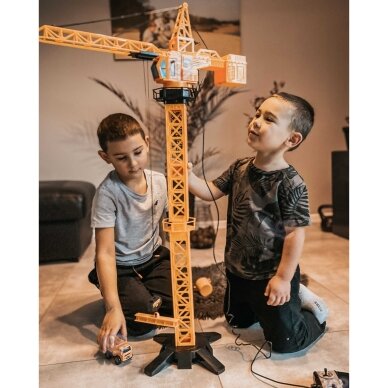 WOOPIE nuotoliniu būdu valdomas kranas 103cm R/C sunkvežimis ekskavatorius + 4 priedai 4 WOOPIE nuotoliniu būdu valdomas kranas 103cm R/C sunkvežimis ekskavatorius + 4 priedai 4