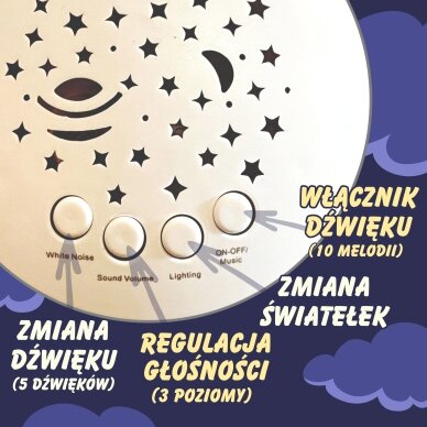 WOOPIE BABY 2-in-1 Pelėdos projektorius – 10 lopšinių 11