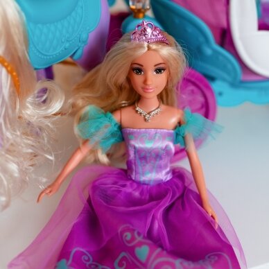 WOOPIE ROYAL princesės Lily lėlė ir stebuklingos karietos aksesuarai 6