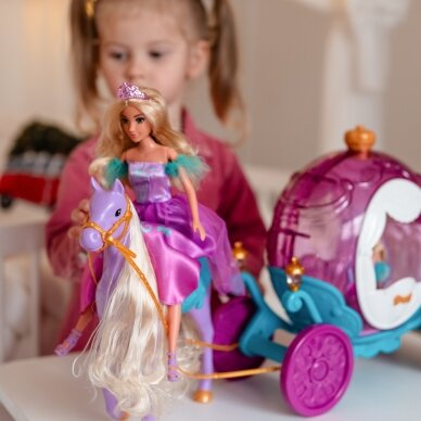 WOOPIE ROYAL princesės Lily lėlė ir stebuklingos karietos aksesuarai 9